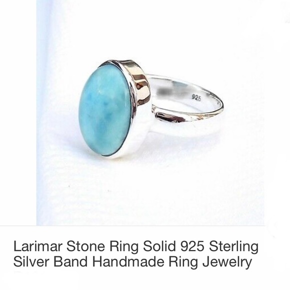 Larimar sliver ring - Picture 2 of 10